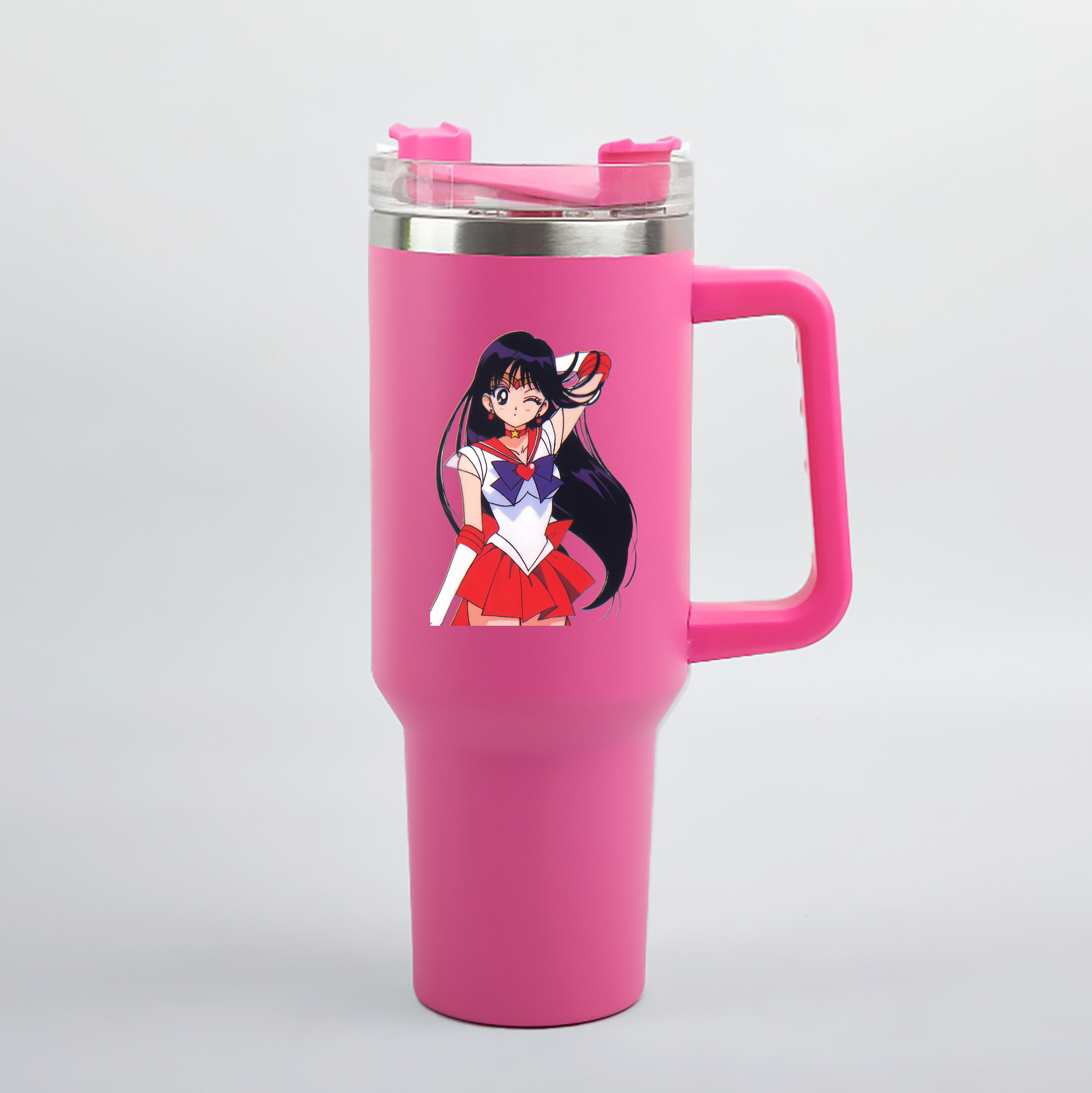 （画像用） 美少女戦士セーラームーン 火野レイ ひの レイ Sailor Moon Hino Rei （セーラーマーズ,Sailor Mars） 1200mL車用タンブラー（カラープリント）